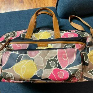 FUN FOSSIL ELIZA LARGE DUFFLE FLORAL $198